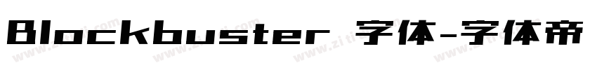 Blockbuster 字体字体转换